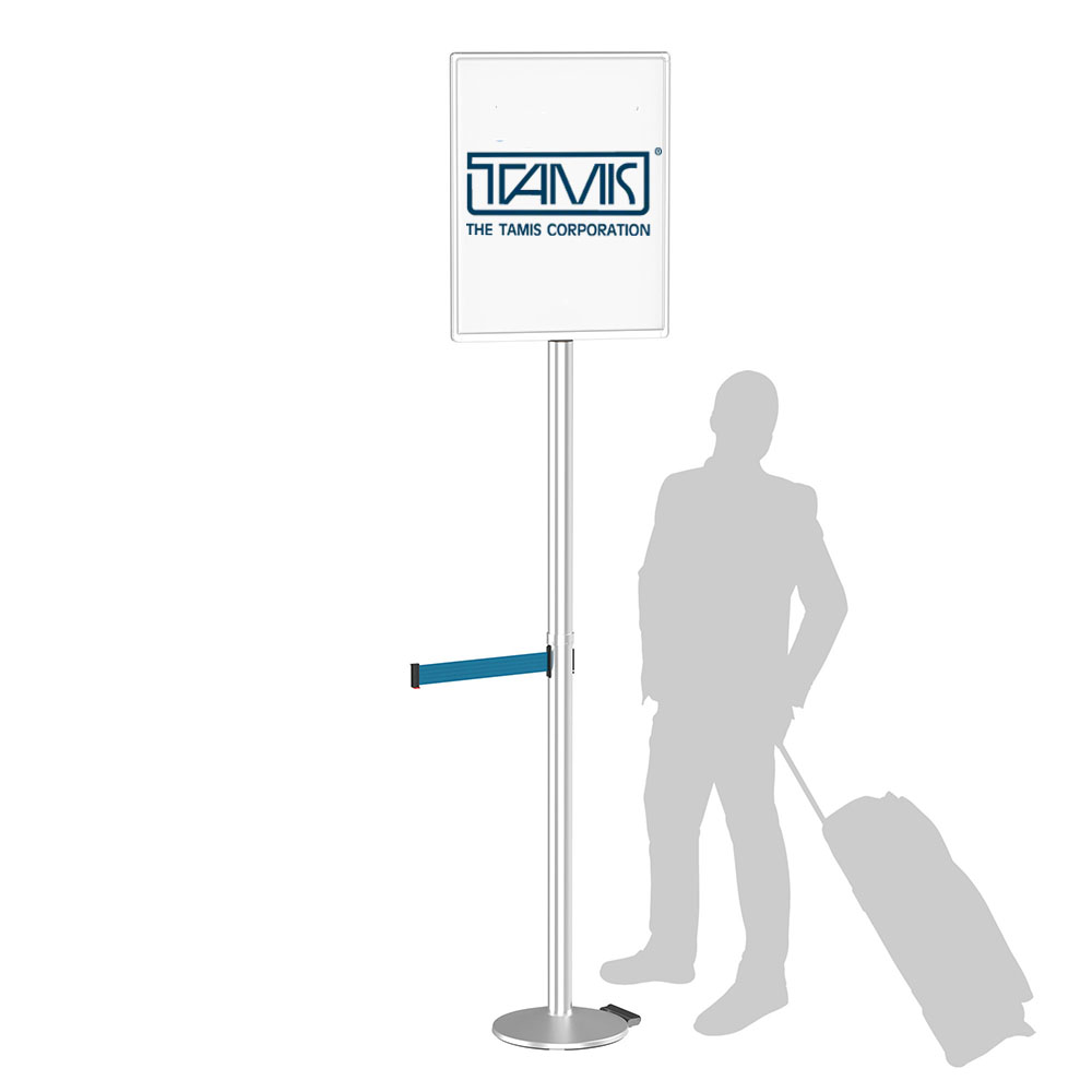 6ft Tall RETRACTA-BELT Sign Post