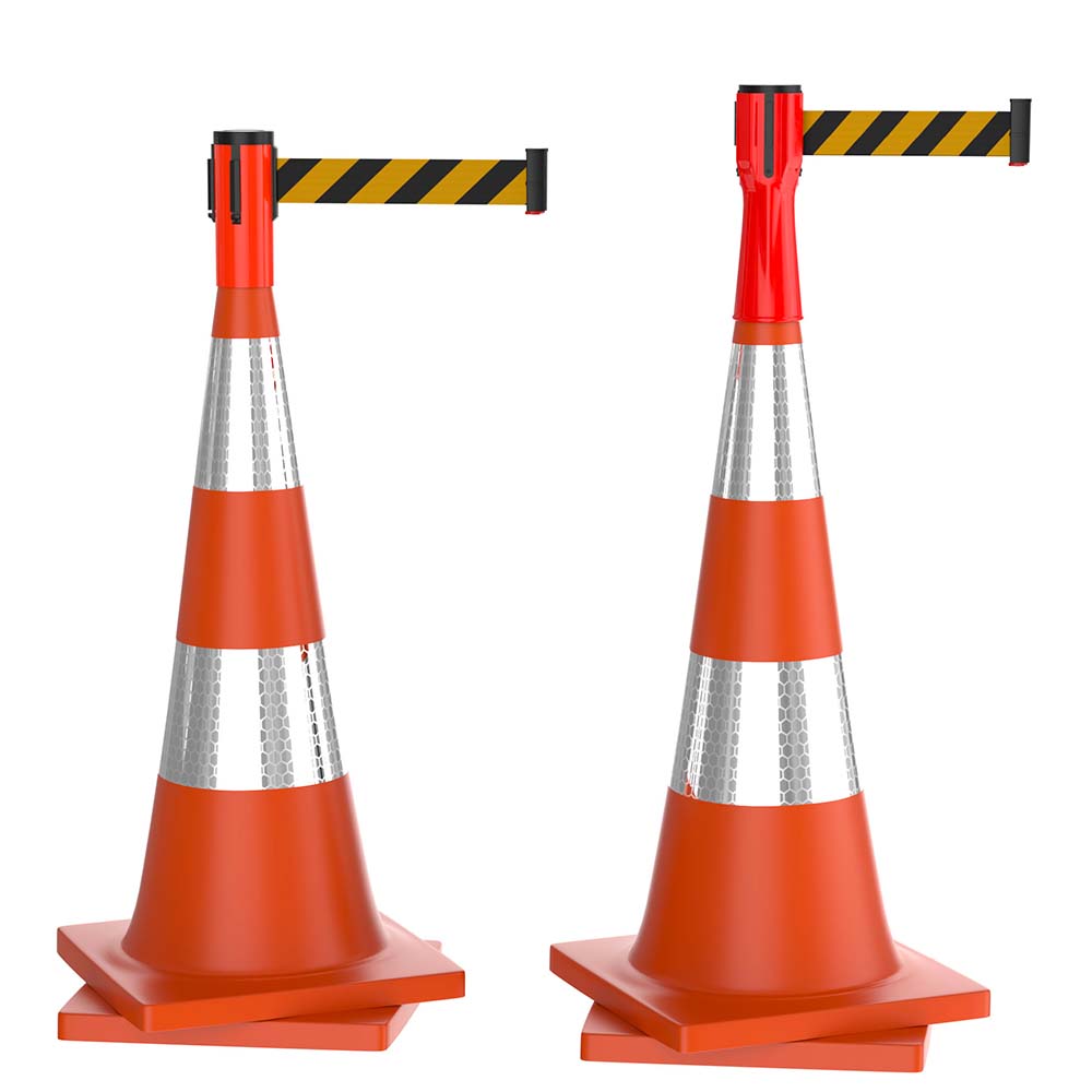 10' and 15' Cone Mount Retractable Caution Barriers 10' and 15' Cone Mount Retractable Caution Barriers