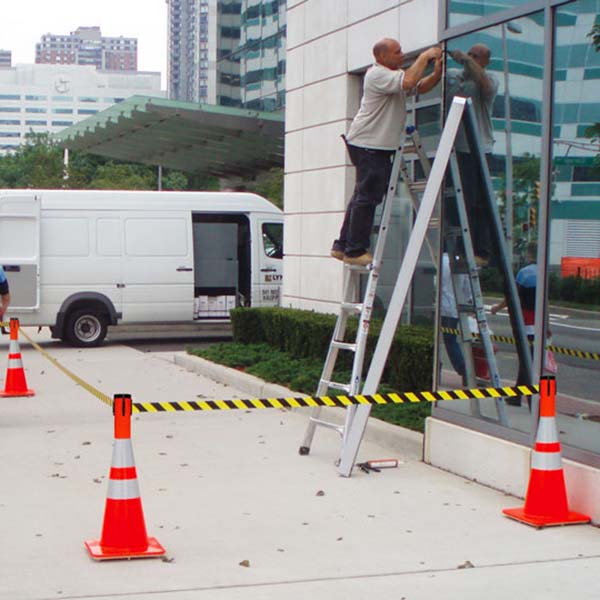 10' and 15' RETRACTA-BELT® Cone Mounts in Use