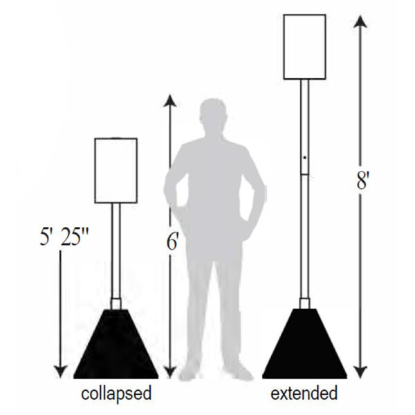 Telescoping Sign Stand Specs